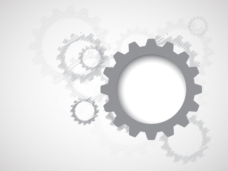 machine technology gears. retro gearwheel mechanism abstract backgroundのイラスト素材