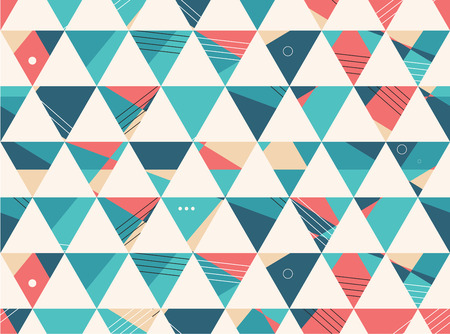 Abstract Seamless geometric shape vector pattern backgroundのイラスト素材