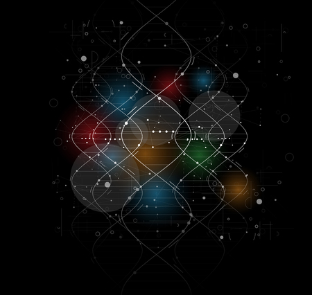 DNA Abstract background collection. Futuristic technology interface. Vector formatのイラスト素材