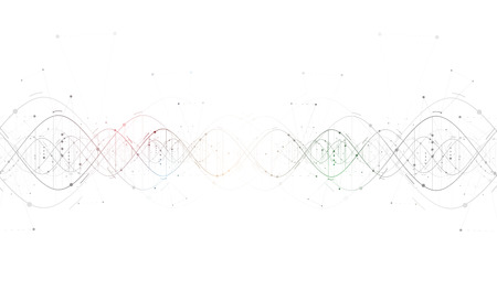 DNA Abstract background collection. Futuristic technology interface. Vector formatのイラスト素材