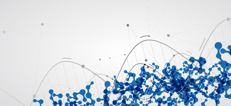 DNA Abstract icon and element collection. Futuristic technology interface. Vector formatのイラスト素材