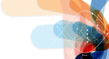 DNA Abstract icon and element collection. Futuristic technology interface. Vector formatのイラスト素材