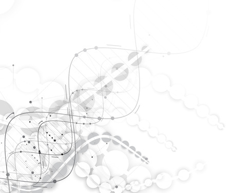 DNA Abstract icon and element collection. Futuristic technology interface. Vector formatのイラスト素材