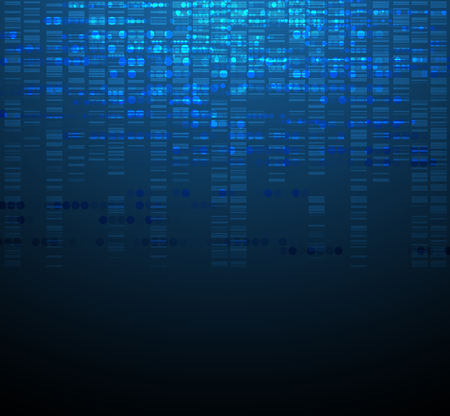 Abstract tech background. Futuristic interface. Vector illustration with many geometric shape.のイラスト素材