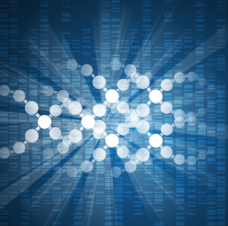 Abstract tech background. Futuristic interface. Vector illustration with many geometric shape.のイラスト素材