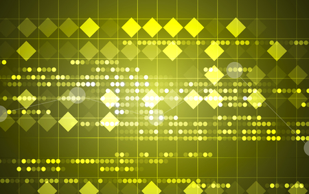 Abstract tech background. Futuristic interface. Vector illustration with many geometric shape.のイラスト素材