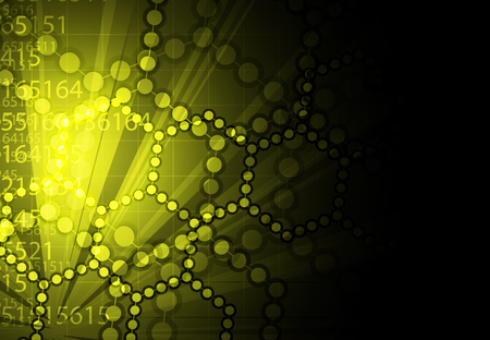 Abstract tech background. Futuristic interface. Vector illustration with many geometric shape.のイラスト素材