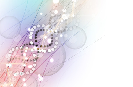 DNA Abstract icon and element collection. Futuristic technology interface. Vector formatのイラスト素材