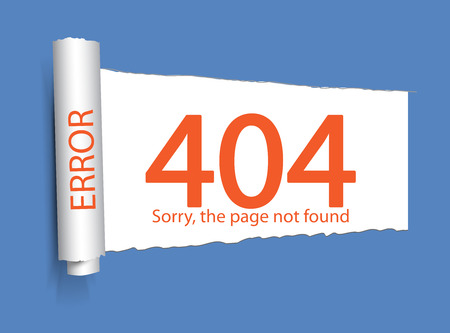 Error 404. Page not found. Abstract background with break connection. Vector illustrationのイラスト素材