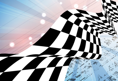Racing square background, vector abstraction in racing car trackのイラスト素材
