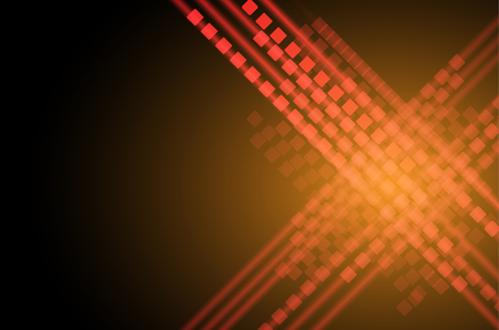 Abstract tech background. Futuristic interface. Vector illustration with many geometric shape.のイラスト素材