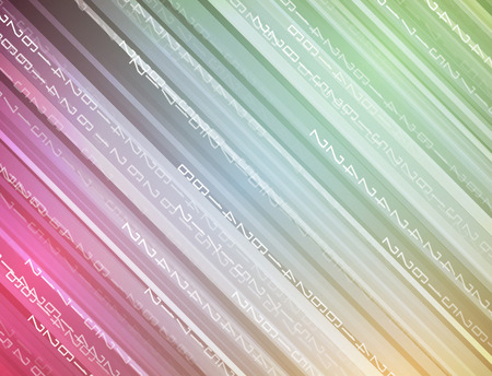 Matrix binary code. Technology illustration . Vector formatのイラスト素材