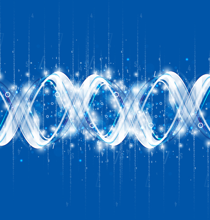 DNA Abstract icon and element collection. Futuristic technology interface. Vector formatのイラスト素材