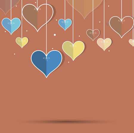 valentines happy day winter background. card vector illustration for fine emotionのイラスト素材