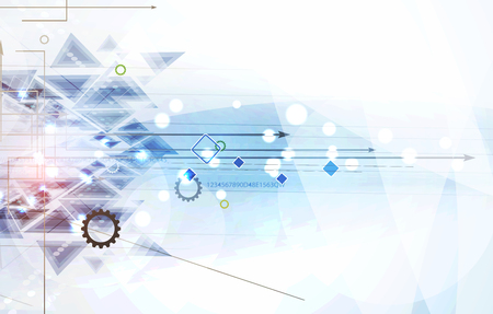 Abstract background. Futuristic technology style. Elegant background for business tech presentations.のイラスト素材