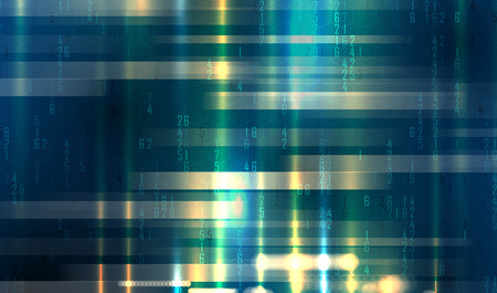 Abstract tech background. Futuristic interface. Vector illustration with many geometric shape.のイラスト素材