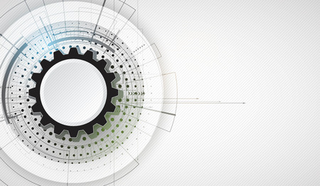 Scientific Future Technology. For Business Presentation. Flyer, Poster Vector Concept Backgroundのイラスト素材