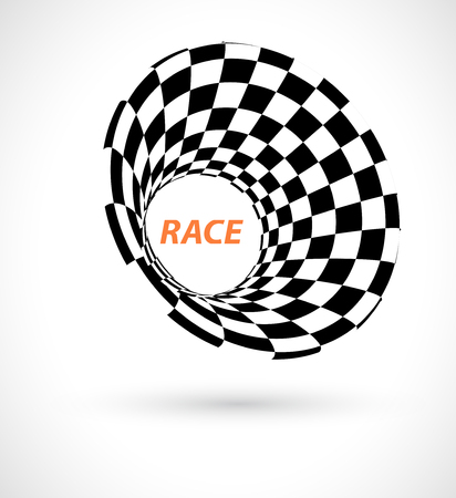 Racing square background, vector abstraction in racing car trackのイラスト素材
