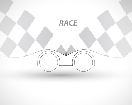 Racing square background, vector abstraction in racing car trackのイラスト素材