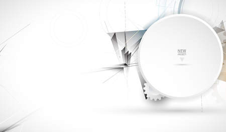 Abstract vector background. Futuristic technology style. Elegant background for business tech presentations.のイラスト素材