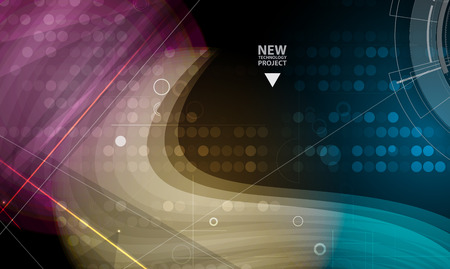 New Model Technology Business Backgroundのイラスト素材