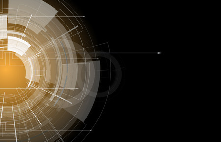 Scientific Future Technology. For Business Presentation. Flyer, Poster Vector Concept Backgroundのイラスト素材