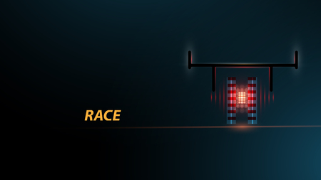 Racing car backlight. racing spotlight. Abstract dark background. Race Trackのイラスト素材