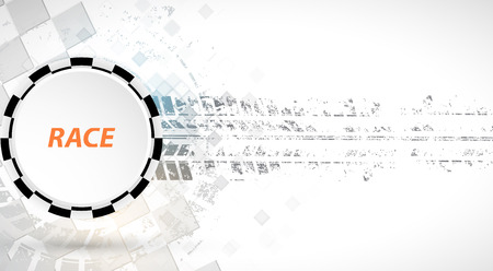 Racing square background, vector abstraction in racing car trackのイラスト素材