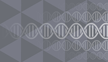 dna and medical and technology background. futuristic molecule structure presentation. for business solutionのイラスト素材