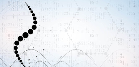 DNA Abstract icon and element collection. Futuristic technology interface. Vector formatのイラスト素材