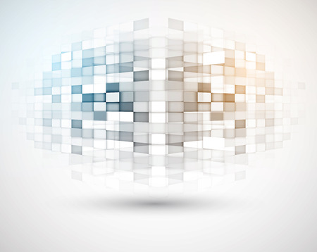 abstract structure circuit computer cube technology business backgroundのイラスト素材