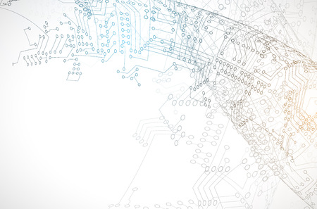 Digital technology world. Business virtual conceptのイラスト素材