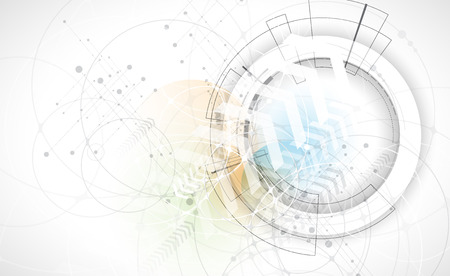 Digital technology world. Business virtual conceptのイラスト素材