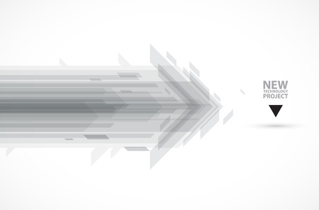 Flow of arrows. Imagination of business or technology process.のイラスト素材