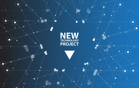 Abstract hexagon background. Technology polygonal design. Digital futuristic minimalism. Vectorのイラスト素材