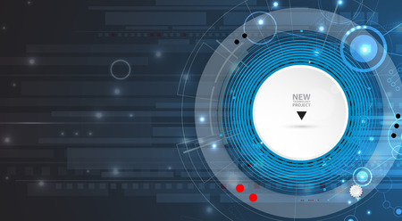 abstract futuristic circuit computer internet technology board business dark backgroundのイラスト素材