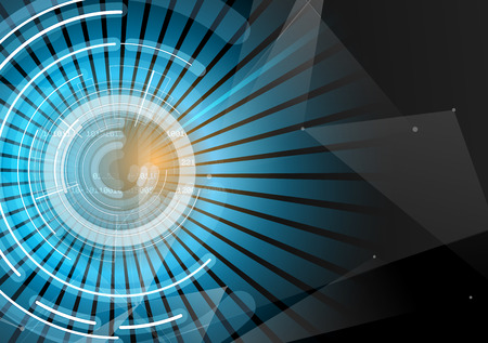 Illustration of abstract futuristic fade computer technology business backgroundのイラスト素材