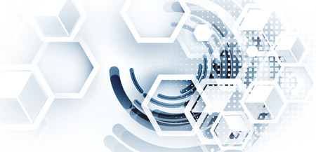 Digital technology world. Business virtual conceptのイラスト素材