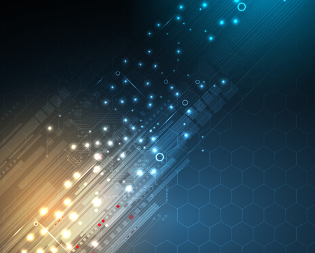 Digital technology world. Business virtual conceptのイラスト素材