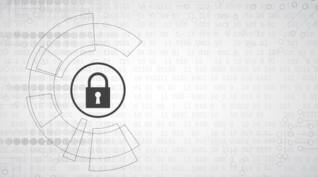 Cyber security and information or network protection. Future cyber technology web services for business and internet projectのイラスト素材