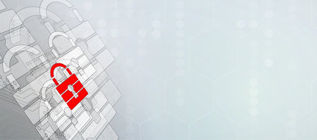 Cyber security and information or network protection. Future cyber technology web services for...