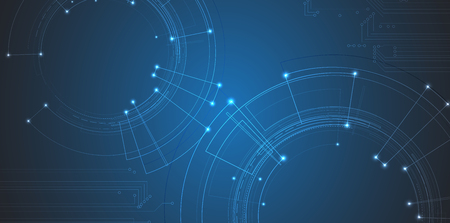 Future cyber technology web services for business and internet project illustration.のイラスト素材