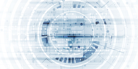 Modern cloud technology. Integrated digital web concept backgroundのイラスト素材