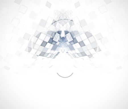 virtual reality in life future technology abstract backgroundのイラスト素材