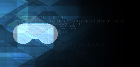 virtual reality in life future technology abstract backgroundのイラスト素材