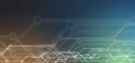 Abstract futuristic circuit computer internet technology board business dark background