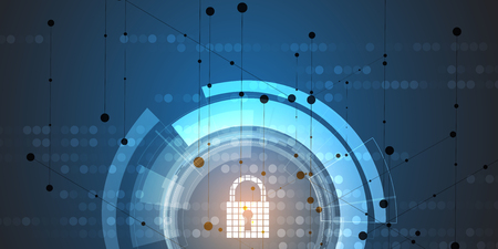 Digital technology world. Business virtual conceptのイラスト素材