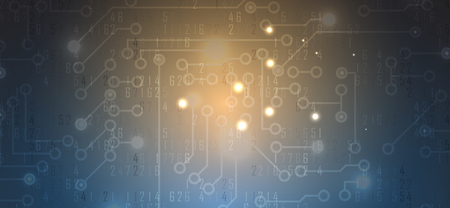Digital technology world. Business virtual conceptのイラスト素材