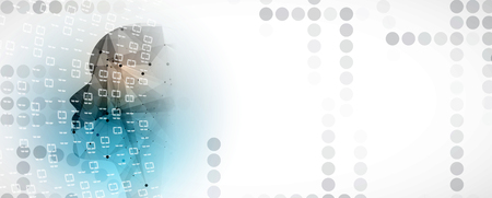 Abstract Artificial intelligence. Technology web background. Virtual conceptのイラスト素材