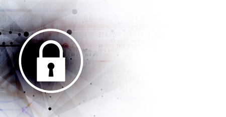 Cyber security and information or network protection. Future cyber technology web services for business and internet projectのイラスト素材